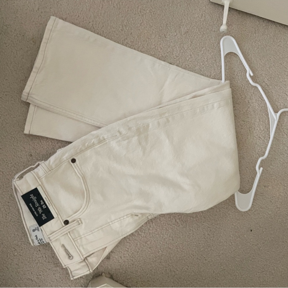 Abercrombie 90s straight ultra high rise curve love Jean